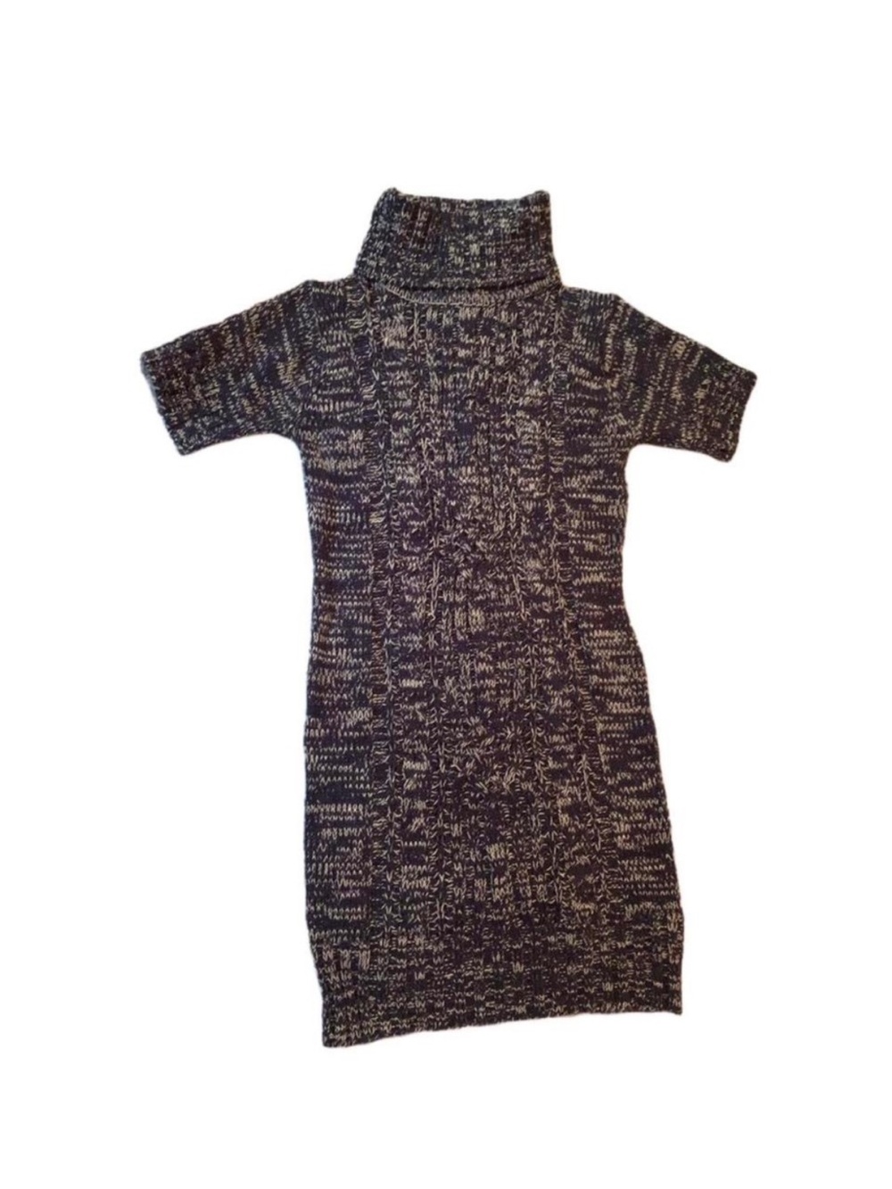 Seduction Cozy Flattering Knit Turtleneck Sweater Dress